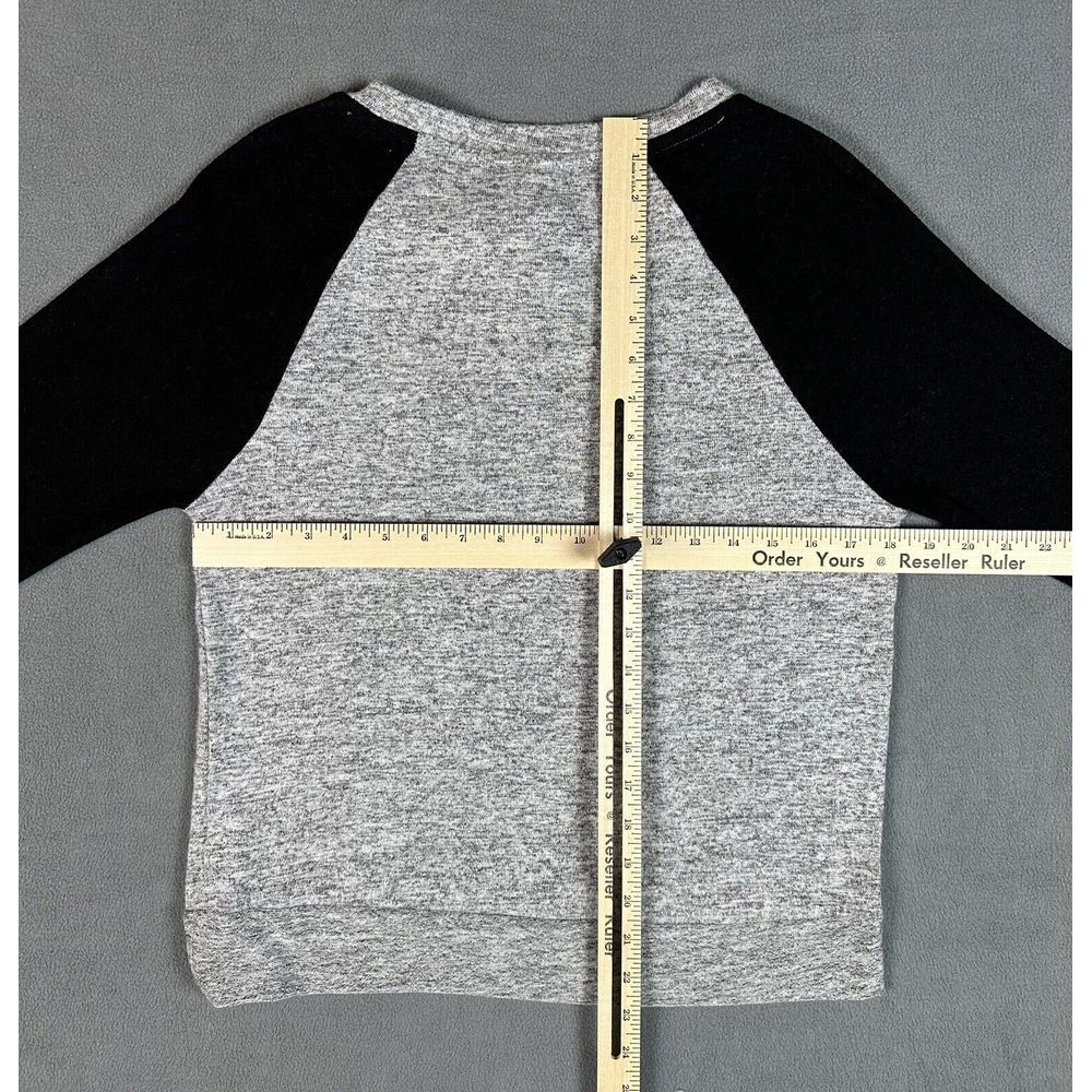 DC United Fanatics Shirt Womens Medium Grey Raglan Sleeve MLS Soccer‎ New - Picture 5 of 10